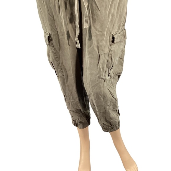 Cloth & Stone Olive Tencel Cargo Jogger Pants Size Small - Picture 3 of 7